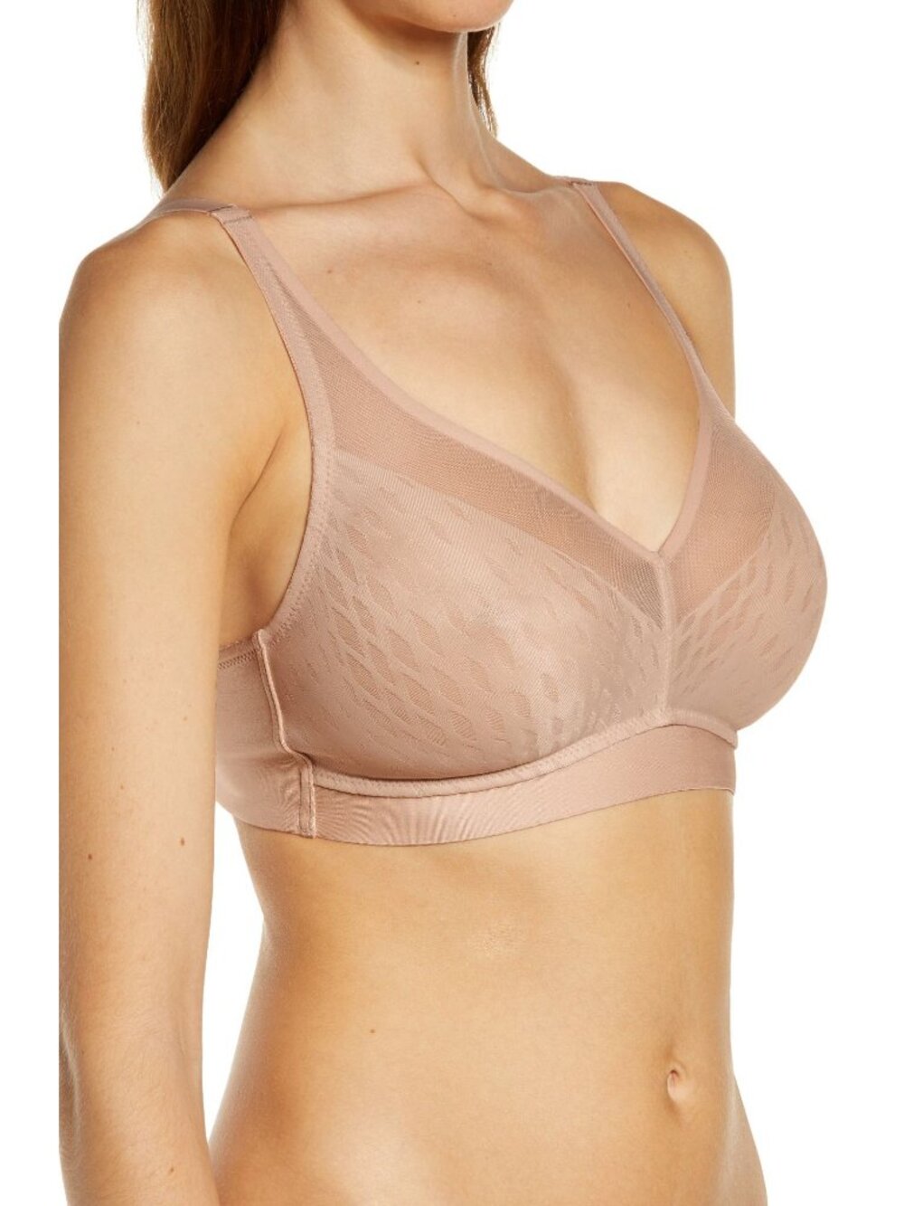 🆕WACOAL Elevated Allure Unpadded Wireless Bra 38DDD Beige #852336 - Picture 3 of 10